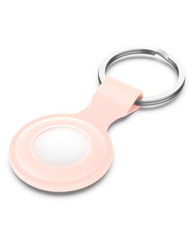 Tiera silikon Apple AirTag nyckelring pink