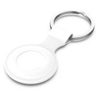 Tiera silikon Apple AirTag nyckelring vit