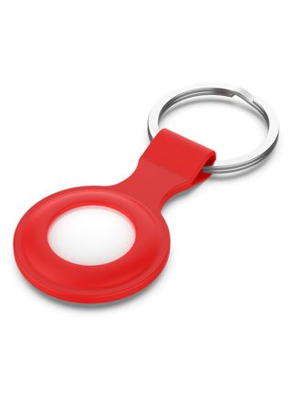 Tiera silikon Apple AirTag nyckelring röd