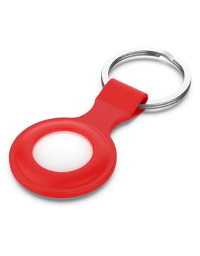 Tiera silikon Apple AirTag nyckelring röd