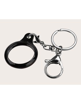 Tiera muovinen Apple AirTag nyckelring svart