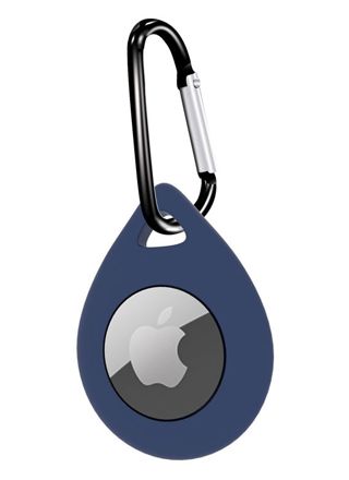 Tiera Apple AirTag silikon droppformat skal blå