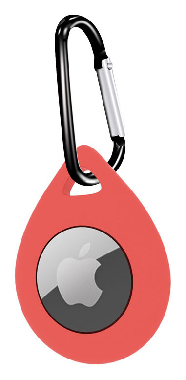 Tiera Apple AirTag silikon droppformat skal orange