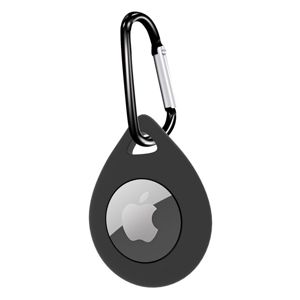Tiera Apple AirTag silikon droppformat skal svart main product photo