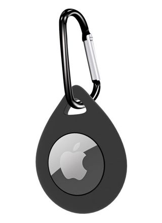 Tiera Apple AirTag silikon droppformat skal svart