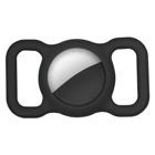 Tiera Apple AirTag hund/katthalsbandsfodral svart