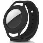Tiera Apple AirTag silikonarmband för barn svart