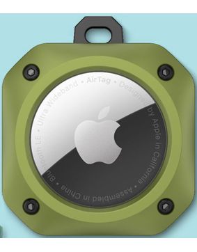 Tiera Apple AirTag tåligt skal grön