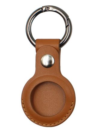 Tiera konstläder Apple AirTag skal brun