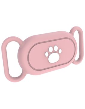 Tiera Samsung Galaxy SmartTag 2 hund/katthalsbandsfodral ljusröd