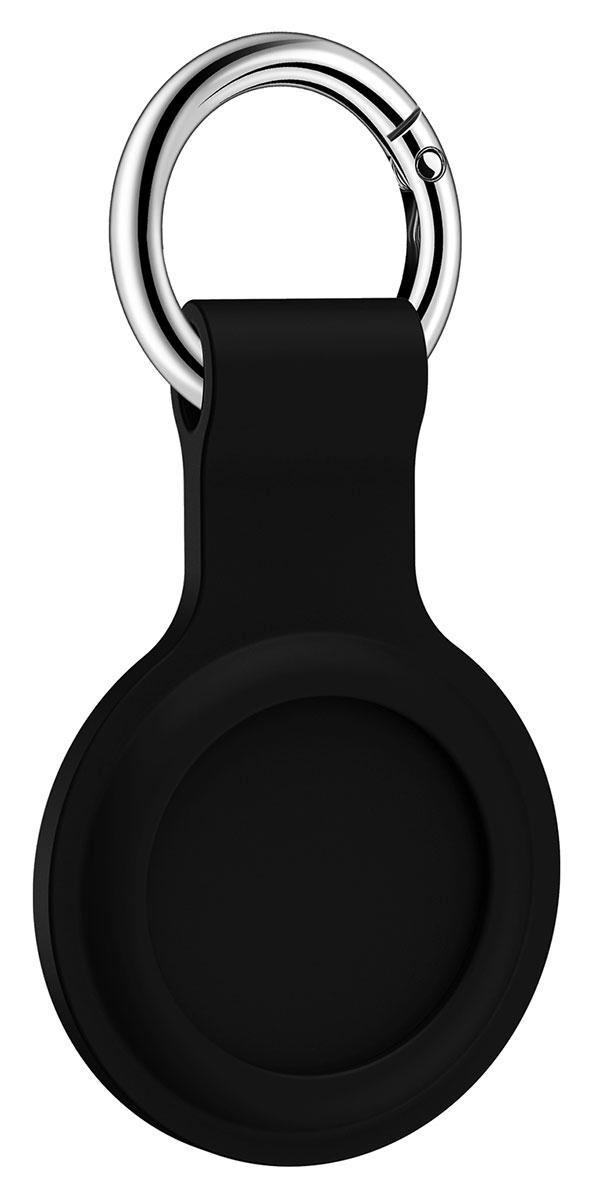 Tiera silikon Apple AirTag nyckelring hållare svart