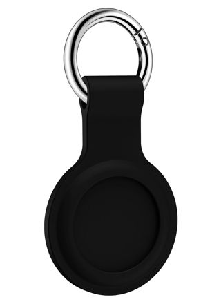 Tiera silikon Apple AirTag nyckelring hållare svart
