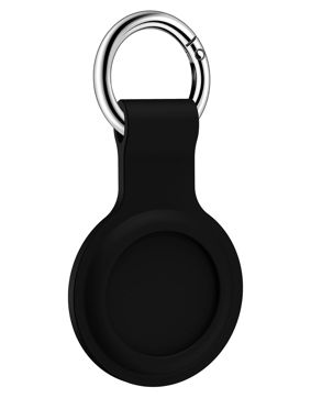 Tiera silikon Apple AirTag nyckelring hållare svart