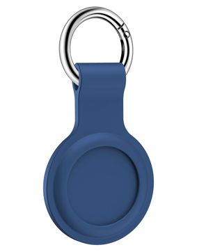 Tiera silikon Apple AirTag nyckelring hållare blå