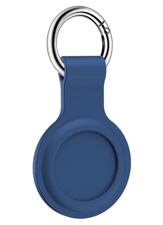 Tiera silikon Apple AirTag nyckelring hållare blå
