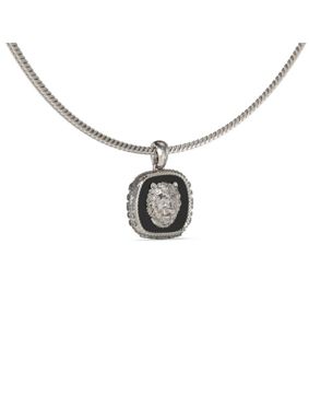 GUESS Lion King silver och svartfärgat lejonhalsband JUMN04002JWSTBKT/U