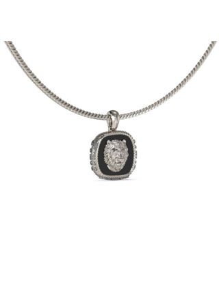 GUESS Lion King silver och svartfärgat lejonhalsband JUMN04002JWSTBKT/U