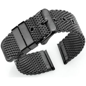 Tiera tjock mesharmband svart main product photo