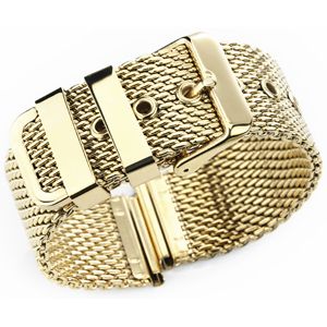 Tiera tjock mesharmband guld main product photo