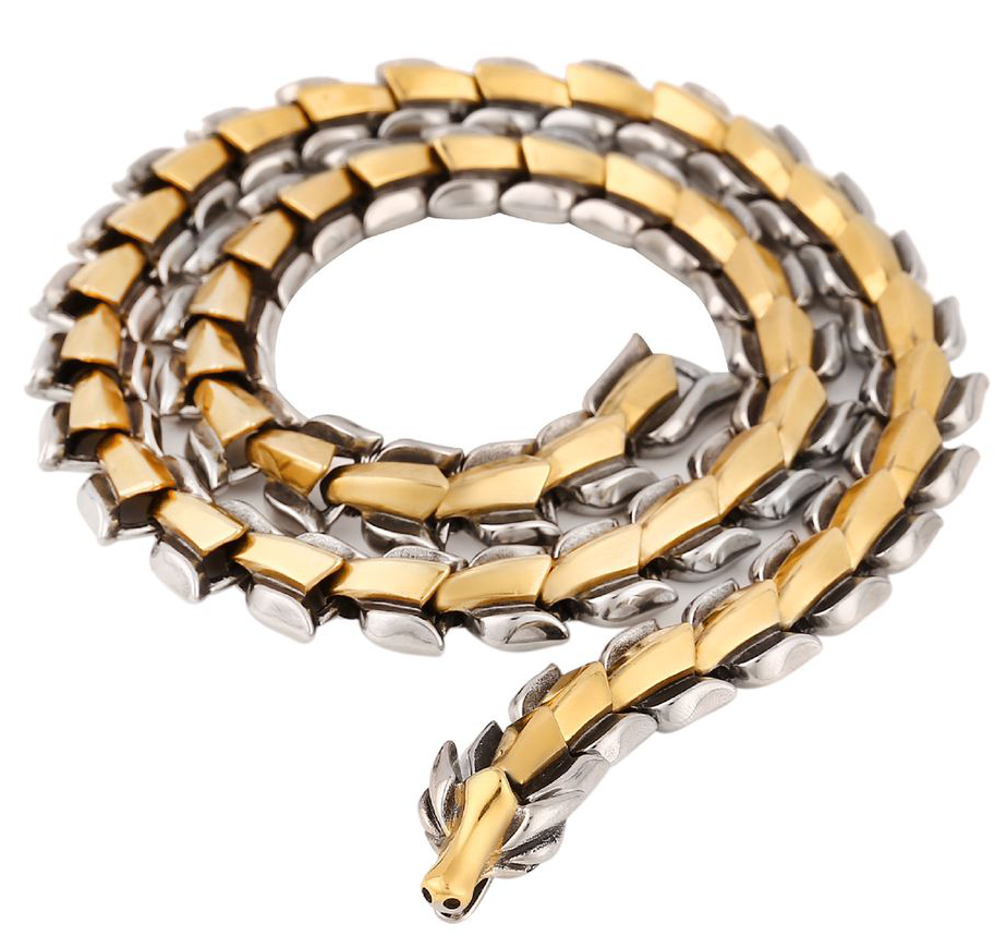 Varia Design Wolf Viking Silver/Gold halsband