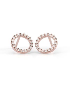 Festive Saturnus diamant örhängen 621-018K-PK