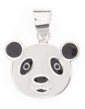 Silver Bar Panda hängsmycke 12 mm 6213