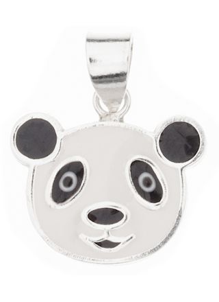 Silver Bar Panda hängsmycke 12 mm 6213