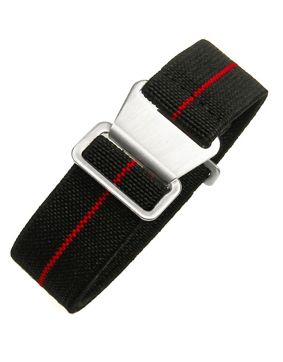 Tiera flexibelt paranato-klockarmband svart-rött