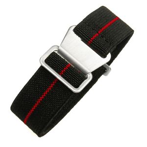 Tiera flexibelt paranato-klockarmband svart-rött main product photo