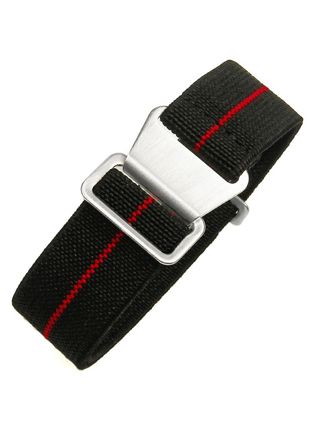 Tiera flexibelt paranato-klockarmband svart-rött