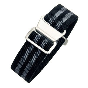 Tiera flexibelt nato klockarmband svart-gratt main product photo