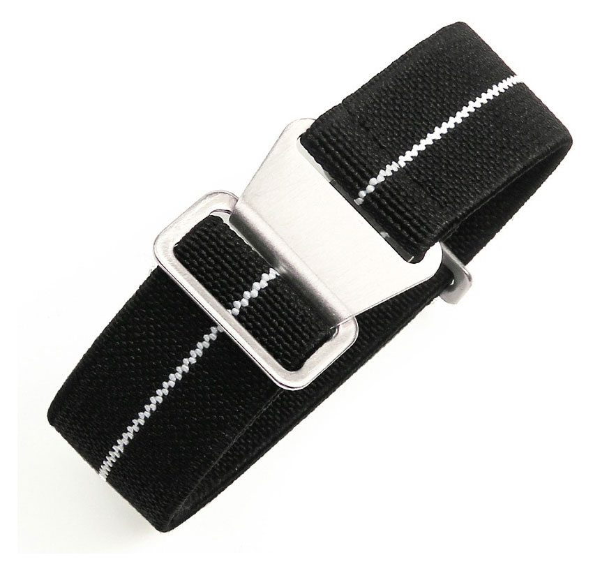 Tiera flexibelt paranato-klockarmband svart-vitt