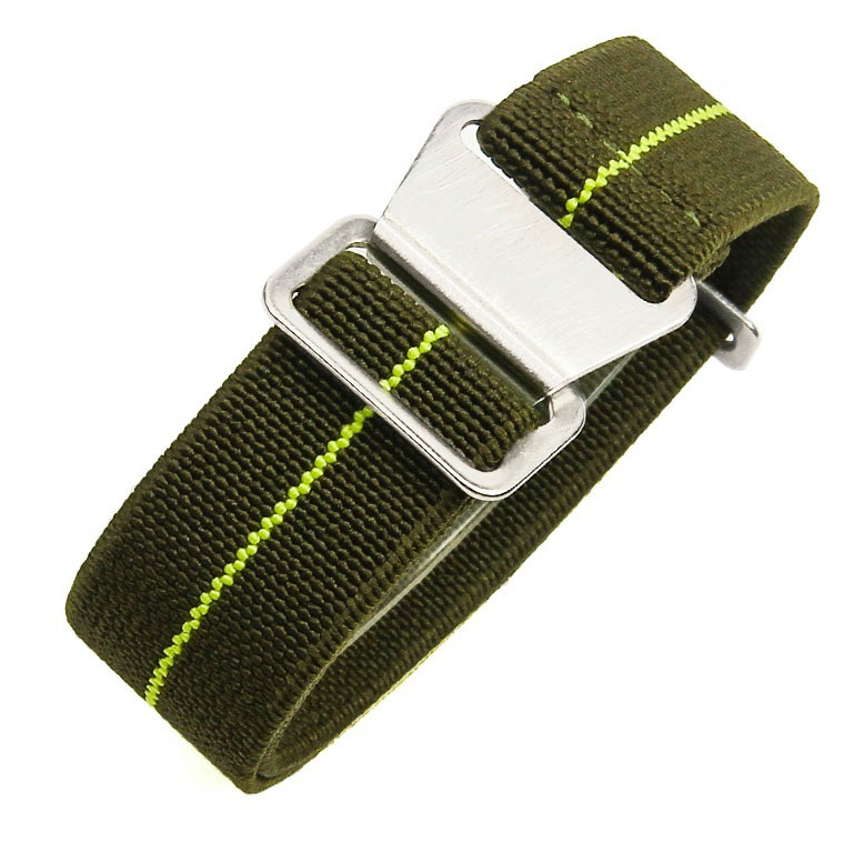 Tiera flexibelt paranato-klockarmband grönt-gult