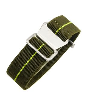 Tiera flexibelt paranato-klockarmband grönt-gult
