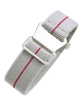 Tiera flexibelt paranato-klockarmband grått-rott