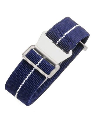 Tiera flexibelt paranato-klockarmband blått-vitt