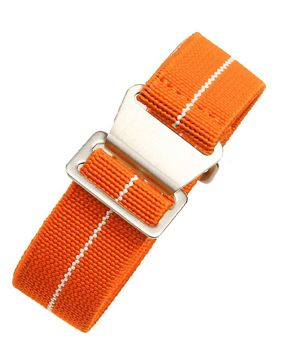 Tiera flexibelt paranato-klockarmband orange-vitt