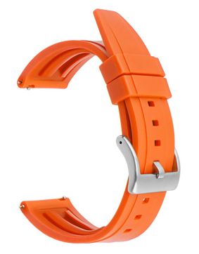 Tiera orange silikongummi klockarmband