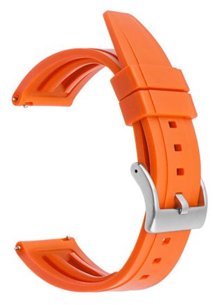 Tiera orange silikongummi klockarmband