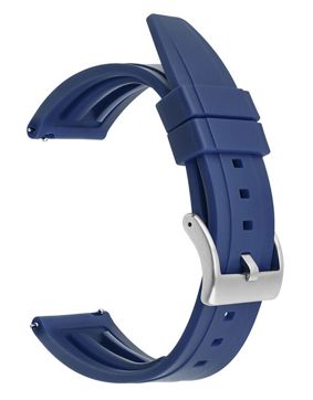 Tiera blått silikongummi klockarmband