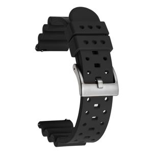 Tiera svart FKM-gummi klockarmband main product photo