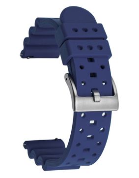 Tiera mörktblått FKM-gummi klockarmband