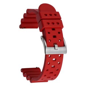 Tiera rött FKM-gummi klockarmband main product photo