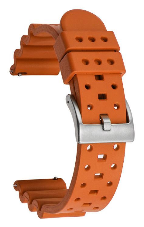 Tiera orange FKM-gummi klockarmband
