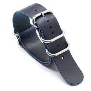 Tiera läder nato-klockarmband blått main product photo