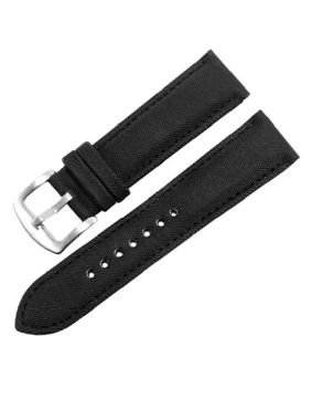 Tiera nylon och läder klockarmband svart