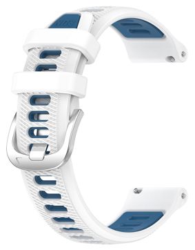 Tiera Sport silikonklockarmband vitt-blått