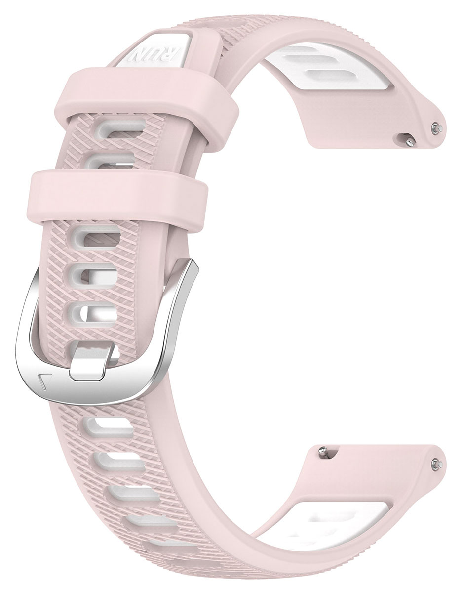 Tiera Sport silikonklockarmband pink-vitt