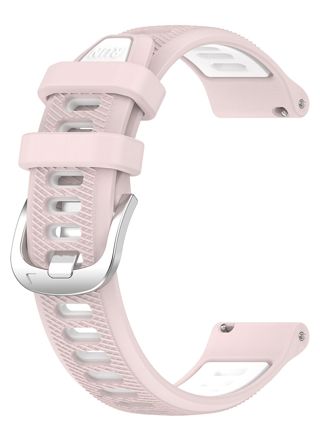 Tiera Sport silikonklockarmband pink-vitt