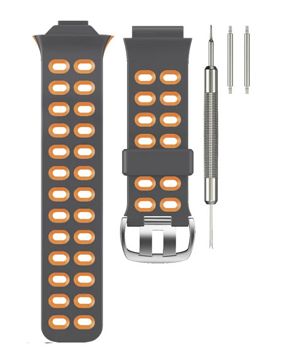 Tiera Garmin Forerunner 310XT klockarmband grått-orange